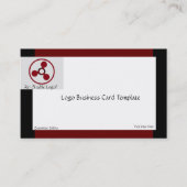 ミステリーサークル赤い円のロゴ 名刺 (正面)