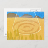 ミステリーサークルUFO ポストカード (正面/裏面)