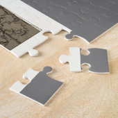 ミステリーシャンデリア社交ダンスセピアイラストレーション ジグソーパズル (側面)