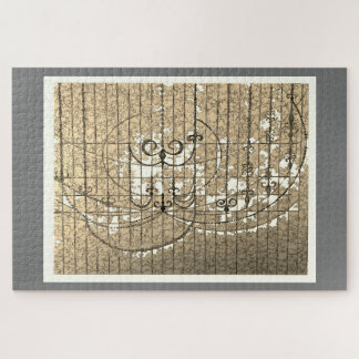 ミステリーシャンデリア社交ダンスセピアイラストレーション ジグソーパズル