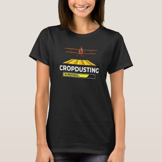 ミステリーダスティング飛行機Rcドローン飛行機パイロット Tシャツ (正面)