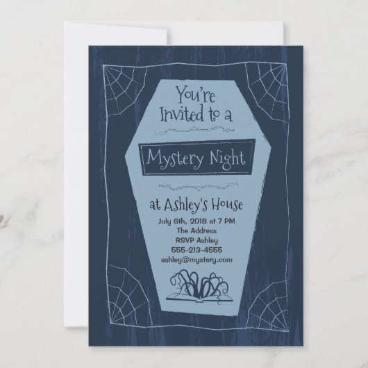 ミステリーナイト – 招待状 (正面)