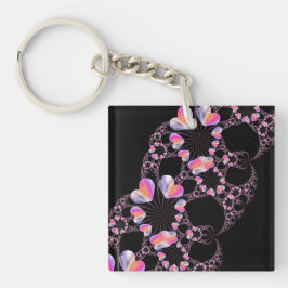 ミステリーハートフラクタル キーホルダー