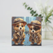 ミステリーパーティーパップス（言葉のないカバー） 招待状 (スタンド正面)