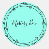 ミステリーボックスサプライズクラシックラウンドステッカー ラウンドシール (正面)