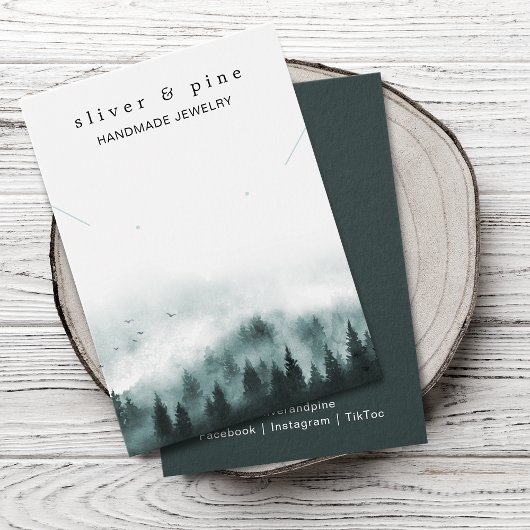 ミステリーマウンテンネックレス及びイヤリングディスプレイカード