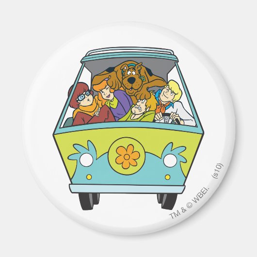 ミステリーマシンで混雑している マグネット (正面)