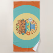 ミステリーマシンフローラグラフィック ビーチタオル (正面)