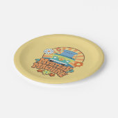 ミステリーマシンフローラグラフィック ペーパープレート (アングル)