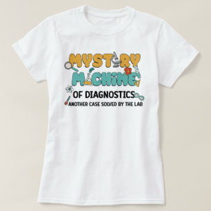 ミステリーマシン科学研究所マイクロおもしろい生物学 Tシャツ