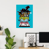 ミステリーマシン「イケス!」 グラフィック ポスター (ホームオフィス)