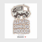 ミステリーマシン「常にメドルにダウン」 シール (シート)