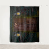 ミステリールームエスケープドアパーティー背景 タペストリー (正面)