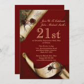 ミステリーレッド·ホドニット 招待状 (正面/裏面)