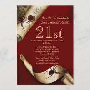 ミステリーレッド·ホドニット 招待状