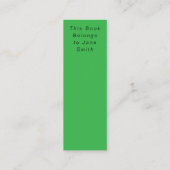 ミステリーレディーブックマーク スキニー名刺 (裏面)