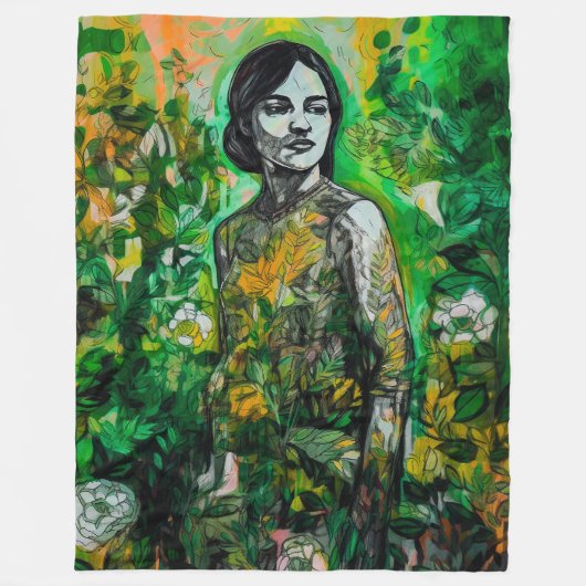 ミステリーレディ フリースブランケット (正面)