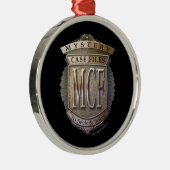 ミステリー場合ファイル メタルオーナメント (右)