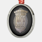 ミステリー場合ファイル メタルオーナメント (左)