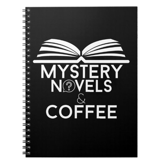 ミステリー小説とコーヒー ノートブック (正面)