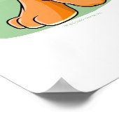 ミステリー島の冒険好きなオレンジ色のコウグラ ポスター (角)