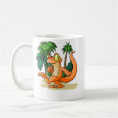 ミステリー島の探求のオレンジTecho コーヒーマグカップ (左)