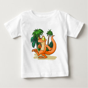 ミステリー島の探求のオレンジTecho ベビーTシャツ