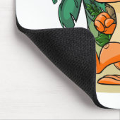 ミステリー島の探求のオレンジTecho マウスパッド (コーナー)