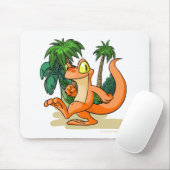 ミステリー島の探求のオレンジTecho マウスパッド (マウス)
