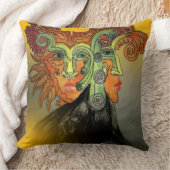 ミステリー時間の町の枕 クッション (ブランケット)