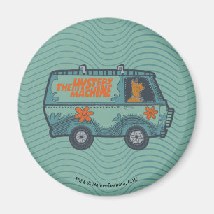 ミステリー機械を運転するPaisely Scooby-Doo マグネット