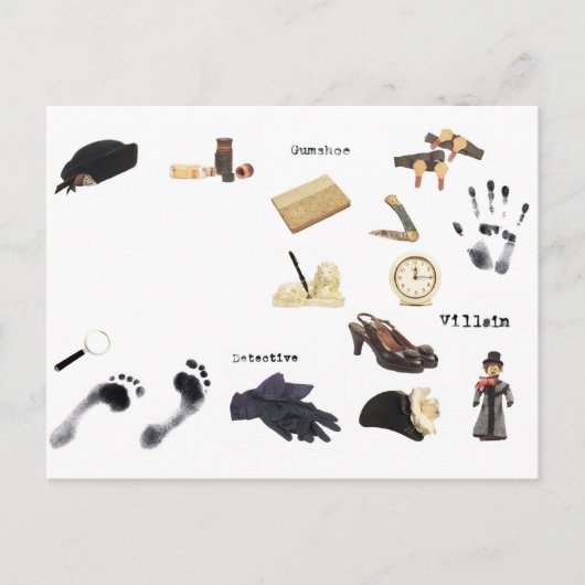 ミステリー殺人事件の夜ディナーパーティー ポストカード (正面)