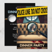 ミステリー殺人事件 推理 どっちがやったの？ 大人のディナーパーティー 招待状 (正面/裏面)