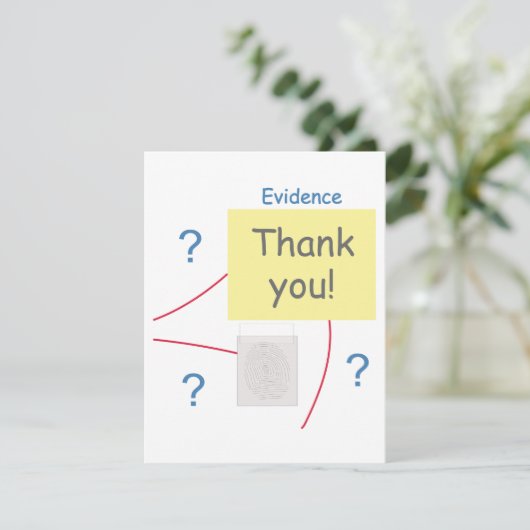 ミステリー犯罪解決証拠委員会 サンキューカード (スタンド正面)