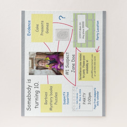 ミステリー犯罪解決証拠委員会 ジグソーパズル (縦)