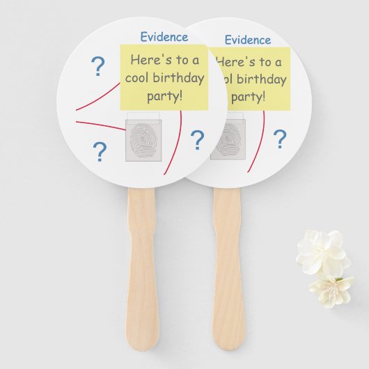 ミステリー犯罪解決証拠委員会 ハンドファン (正面&裏面)