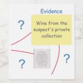 ミステリー犯罪解決証拠委員会 ワインラベル (シングルラベル)