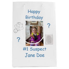 ミステリー犯罪解決証書委員会誕生日 ミディアムペーパーバッグ