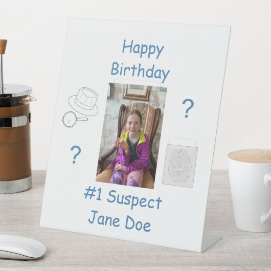 ミステリー犯罪解決証書委員会誕生日 台座サイン (インサイチュ)