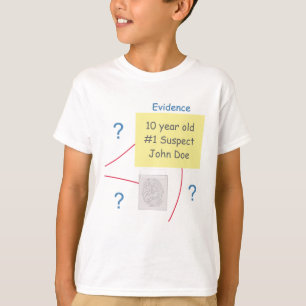 ミステリー犯罪解決証書盤誕生日少年 Tシャツ