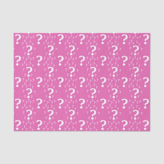 ミステリー疑門符の謎のパズルのピンク 薄葉紙 (正面)