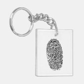 ミステリー黒い指紋 キーホルダー (正面左)