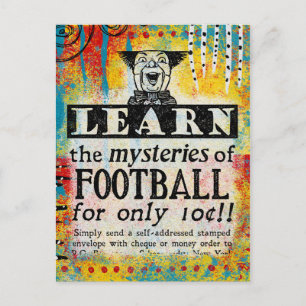 ミステリー・オブ・サッカーはがきおもしろい- Vintage Ad ポストカード