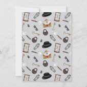 ミステリー キッズ シークレットエージェント スパイ デtective テーマ サンキューカード (裏面)