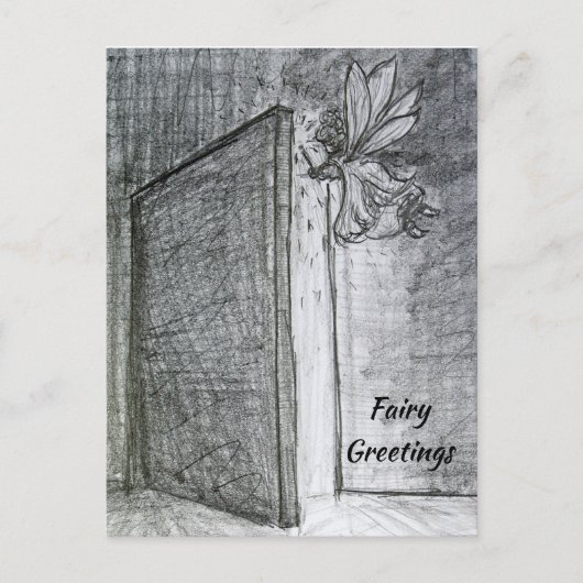 ミステリー・フェアリーカスタマイズ・グリーティング・アート・はがき ポストカード (正面)