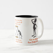 "ミステリー"マグ解決して下さい ツートーンマグカップ (正面右)