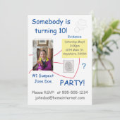 ミステリー 犯罪解決 証拠ボード 招待状 (スタンド正面)