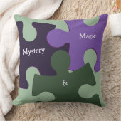 ミステリー&魔法グリーン&パープルジグソーパズル クッション (ブランケット)