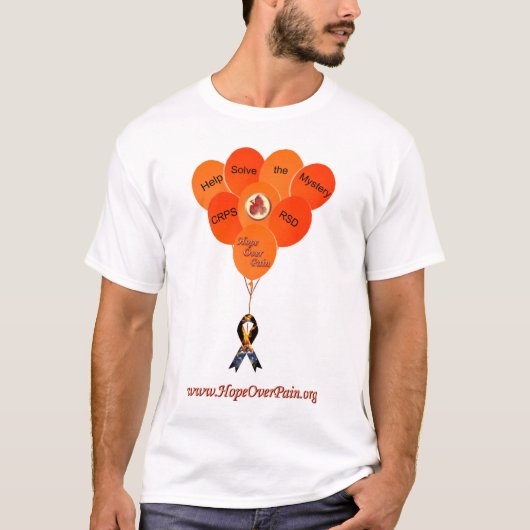 ミステリーCRPS RSD救済バルーンの筋肉Shを解く Tシャツ (正面)