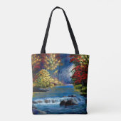 ミステリ絵を描スなウッズとリバーのトートバッグ トートバッグ (裏面)